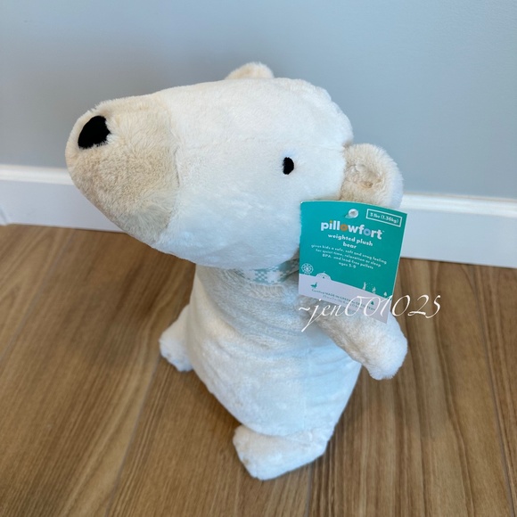 Polar Bear Weighted Plush Throw Pillow - Pillowfort - Picture 5 of 12